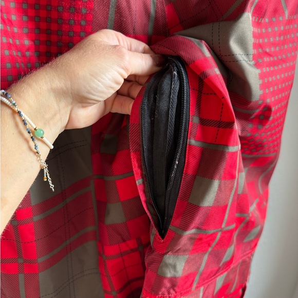 Orage Prime 10 Boys Red & Tan Plaid Insulated Ski Pants sz: XXL or 16 - Picture 10 of 15